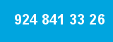 924 841 33 26 924 841 33 26